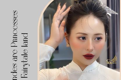 MAKE UP CÔ DÂU BUỔI CHỤP TONE HỒNG SANG CHẢNH